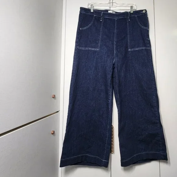 Frame Francoise Wide Leg Jeans Women's Size 34 Virgo - Picture 2 of 10